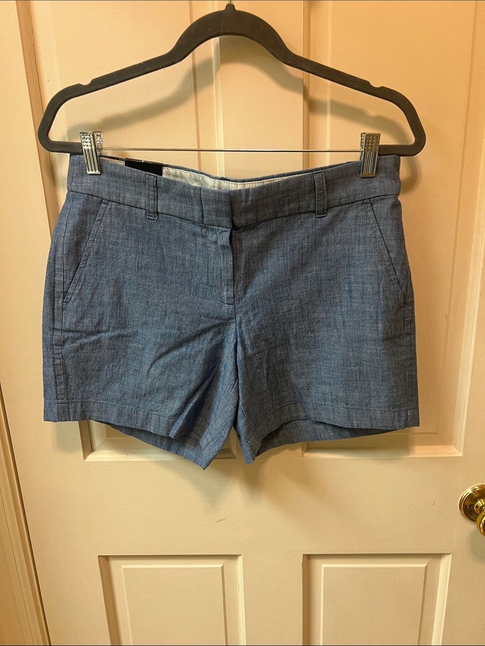 J. Crew Chambray High-Rise Women’s Shorts - Blue